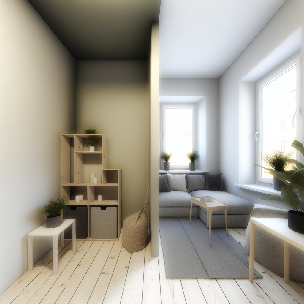 Modern functional home corner